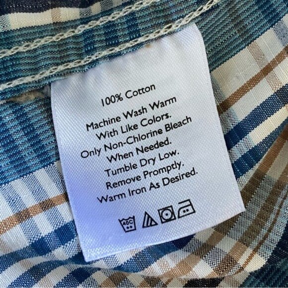 Eddie Bauer Men's Classic Fit Long-Sleeved Button-Down Shirt Size L - Picture 9 of 9